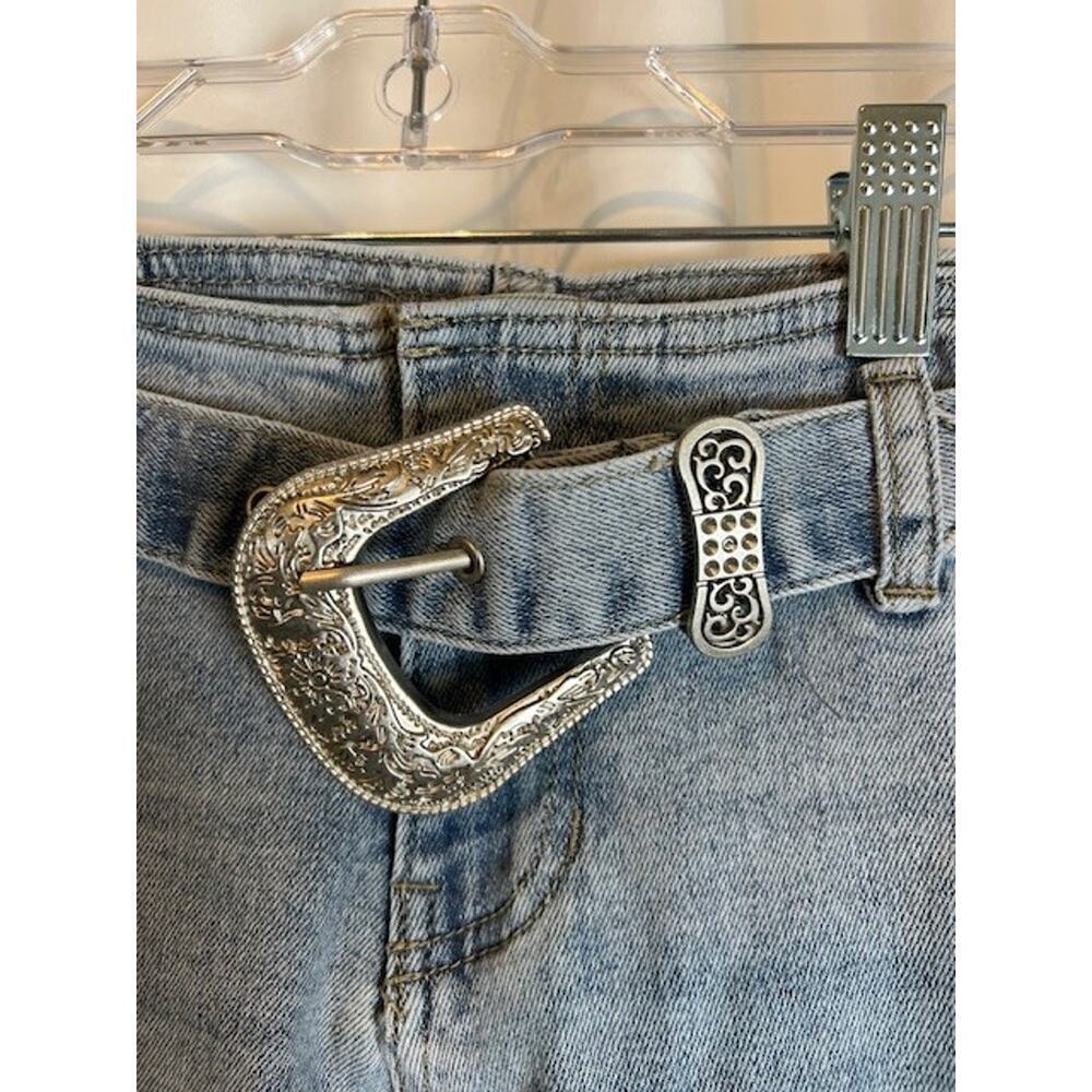 PTCL Ethikal Clothing Lightwash Jeans For Women Light Blue with Belt Size 26 - Picture 5 of 8